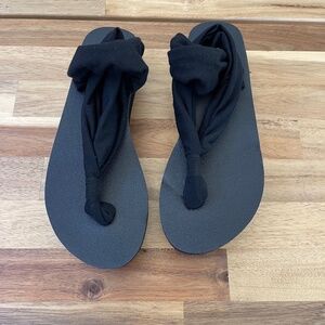 Sanuk Yoga Sling Women's Wedge Flip Flop Sandal Womens size 6 - NEW